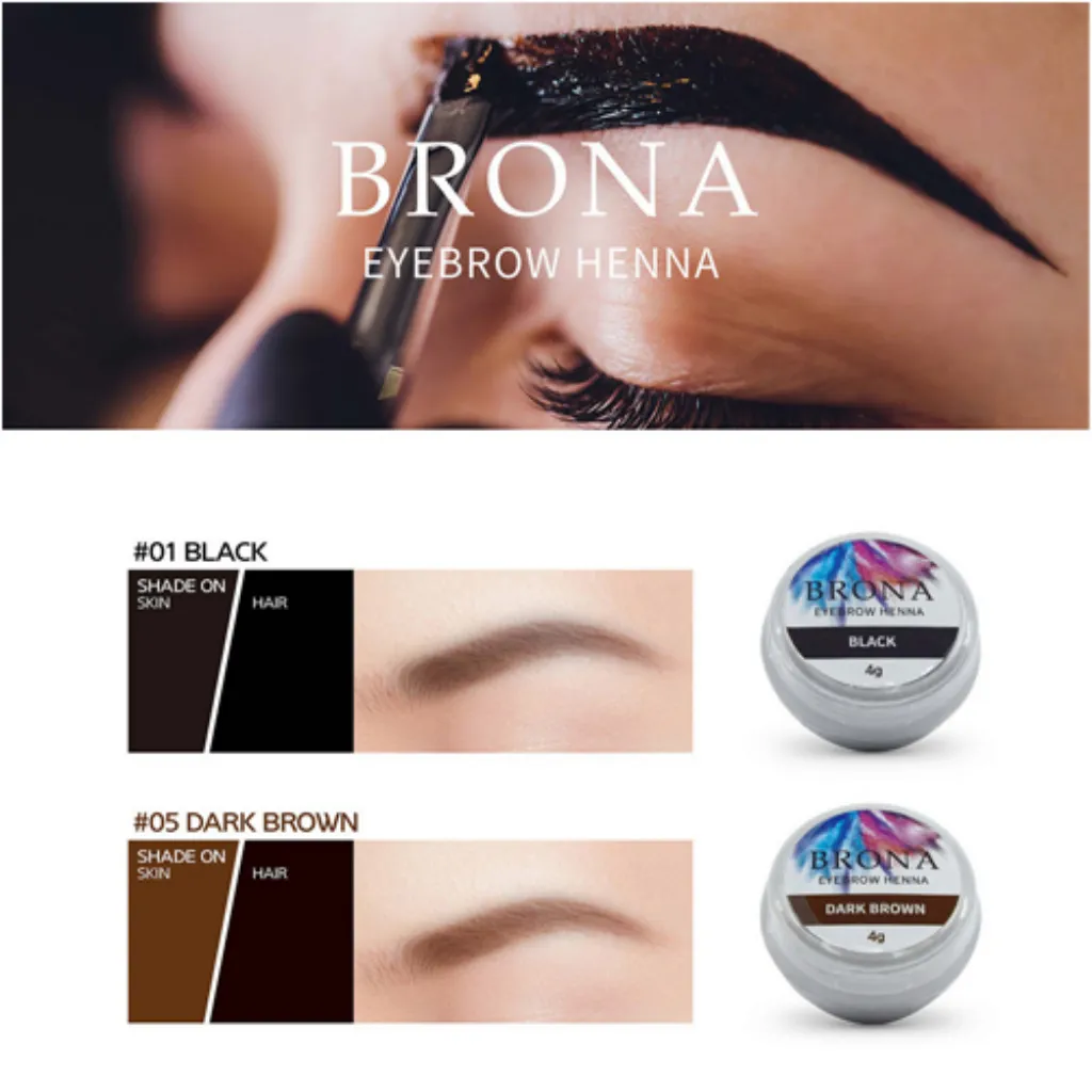 حنا ابرو برونا قهوه ای متوسط BRONA