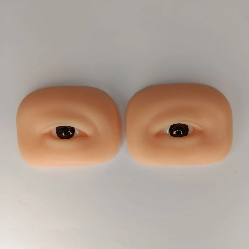 چشم تمريني جفتي کاشت و اکستنشن مژه